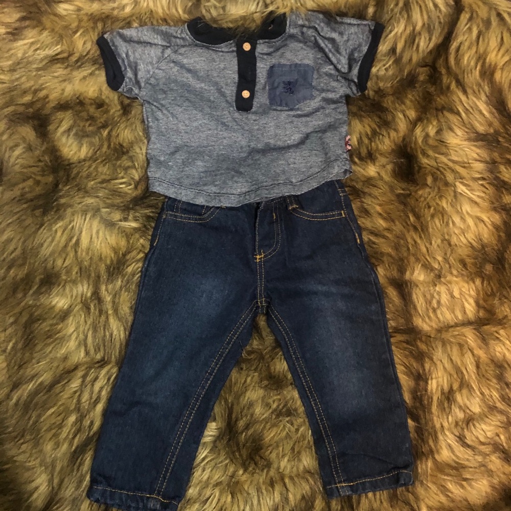 NWOT English Laundry 18months set shirt and jeans